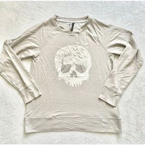 Jaclyn Intimates Skull Graphic Crewneck Sweatshirt – Size Small